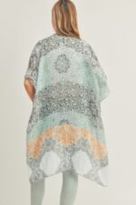 Allover Mixed Print Kimono - Image 4