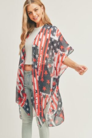 American Flag Kimono American Flag Kimono