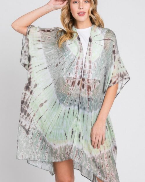 Tie Dye Print Kimono
