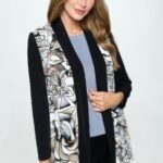 Abstract Contrast Jacket