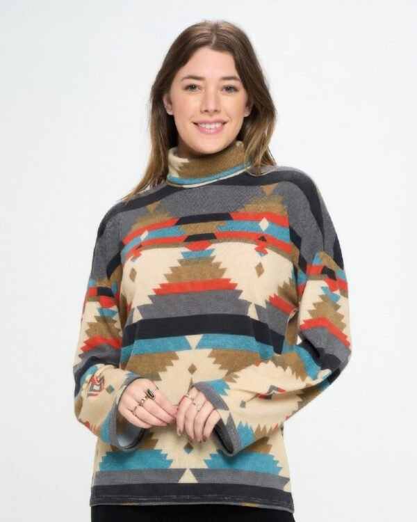 Mir Wide Sleeve Mock Nk Top