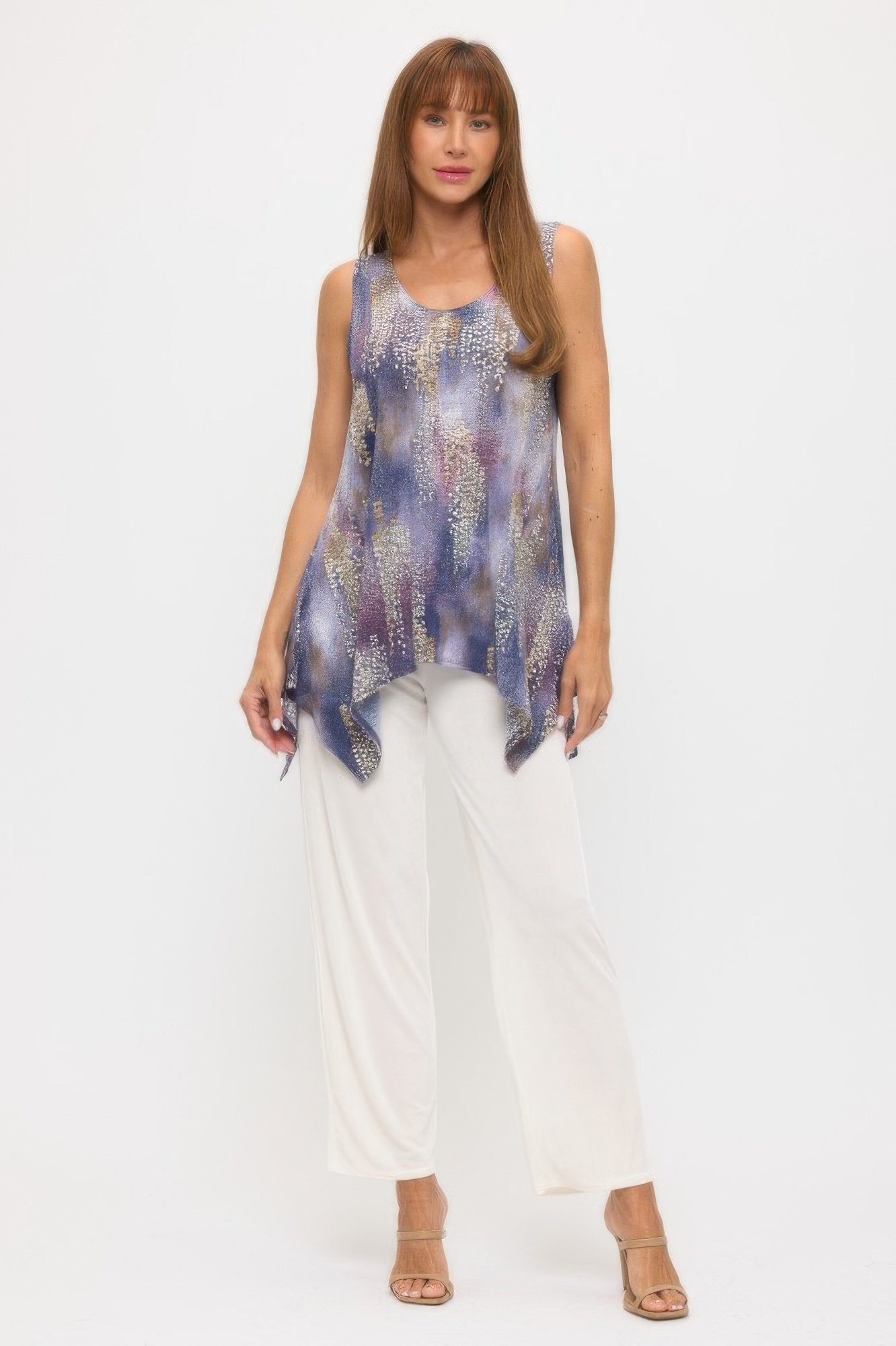 Women’s Shark Bite Hem Tank Top – Made in USA