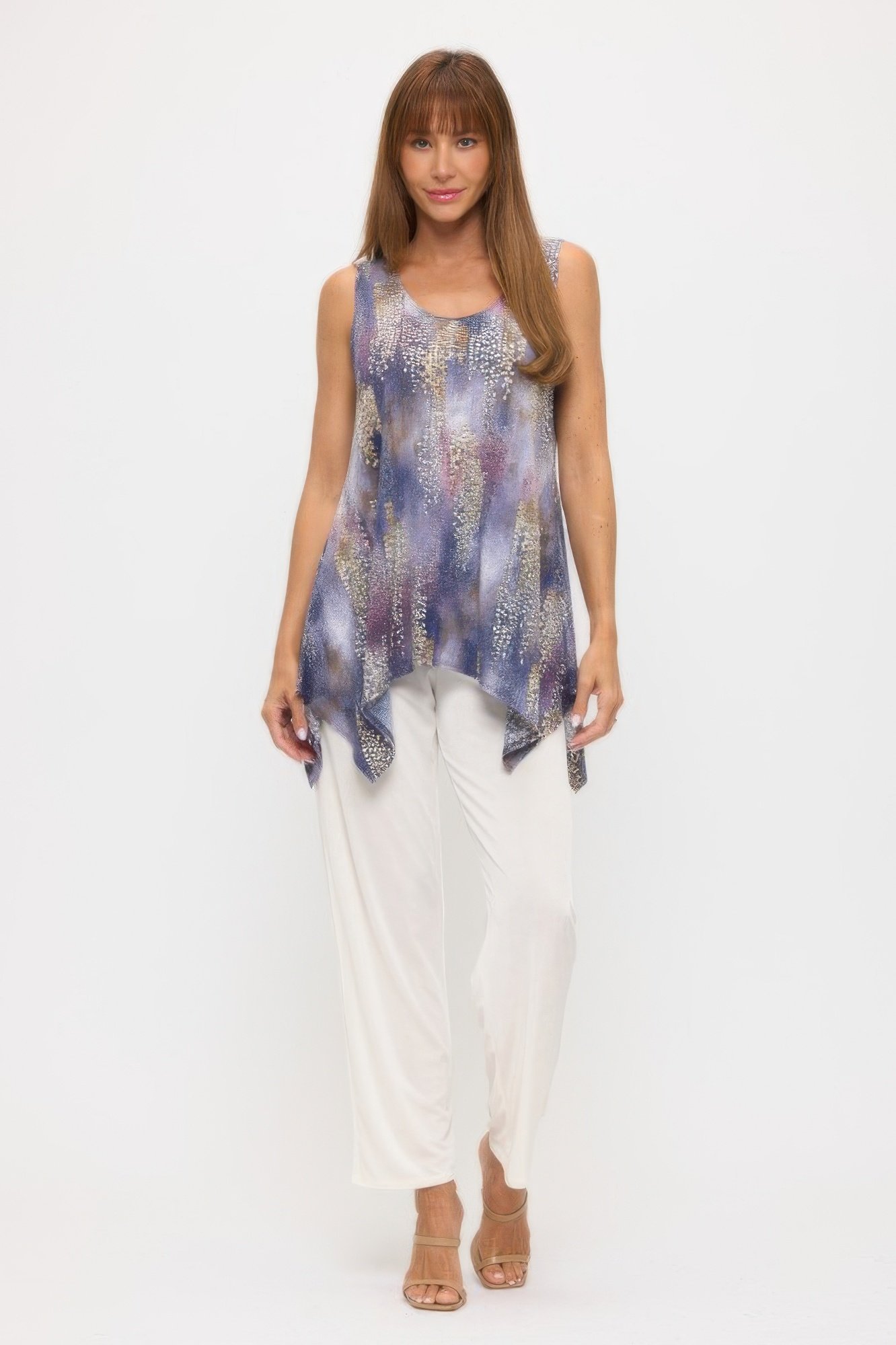 Women’s Shark Bite Hem Tank Top – Made in USA