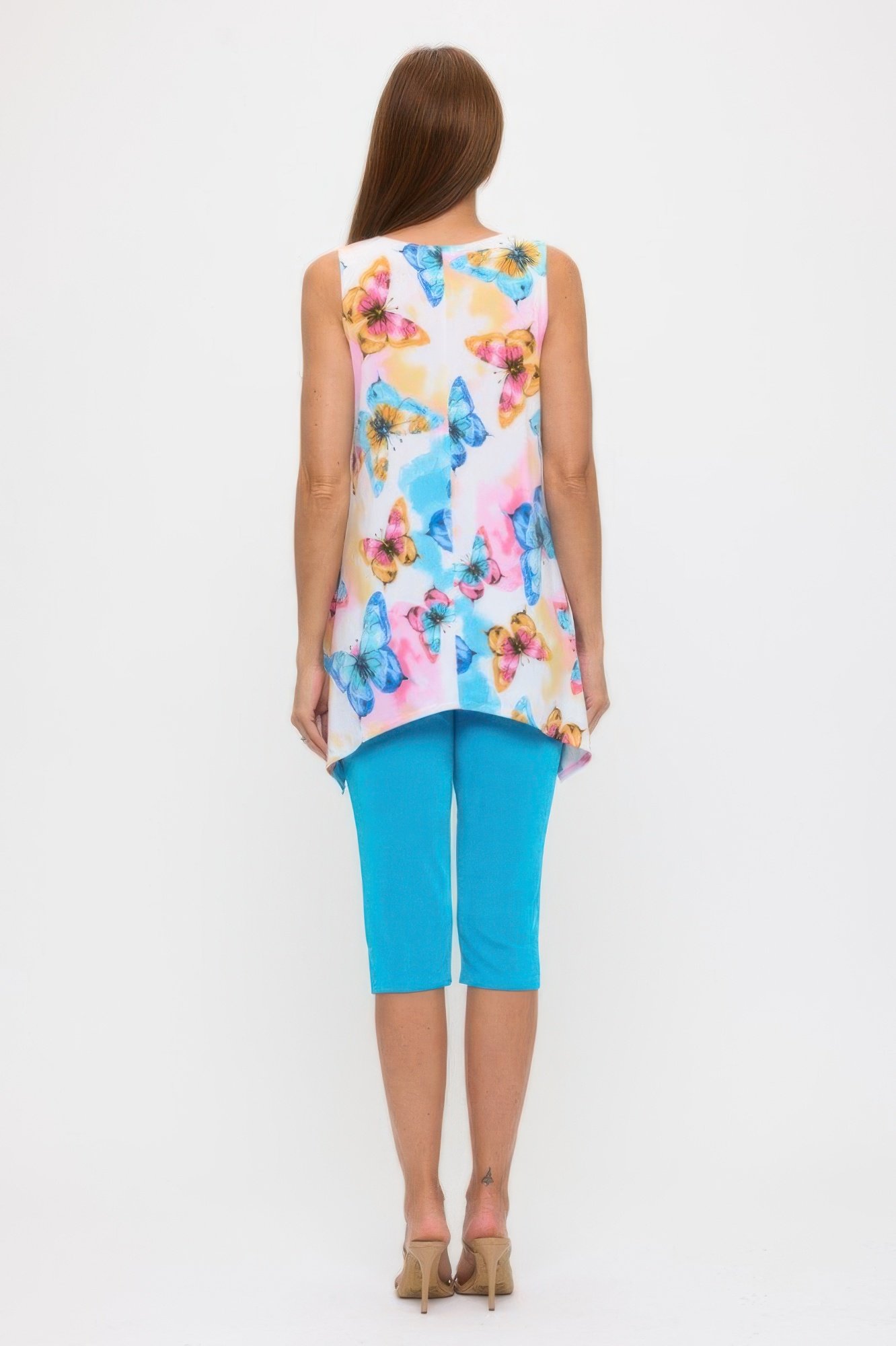 Women’s Shark Bite Hem Tank Top – Made in USA