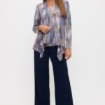 Mid Cut Jacket Featuring Print and Long Sleeves for Women