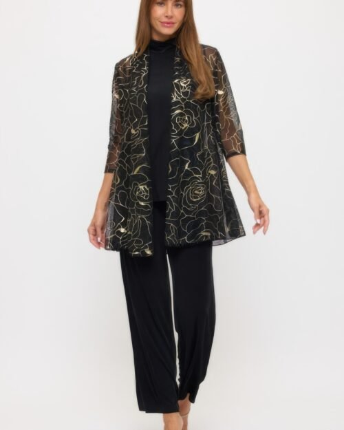 Plus Size Mesh Foil Princess Jacket