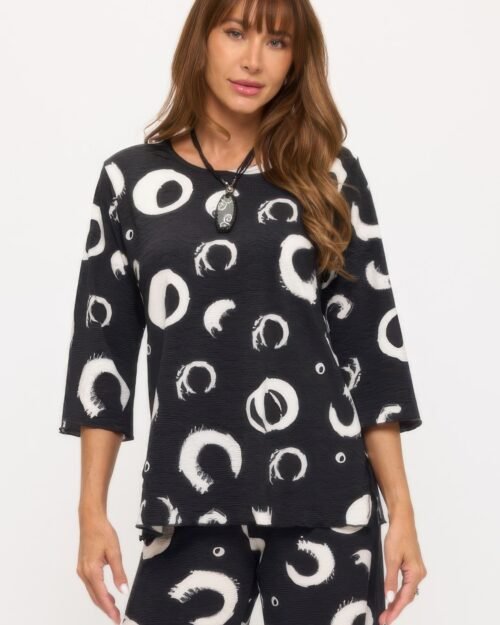 Plus Size Venechia Pleated Merrow Top