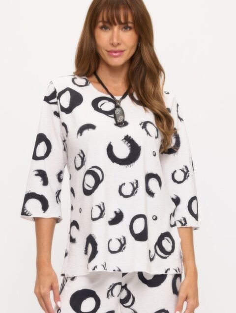 Plus Size Venechia Pleated Merrow Top