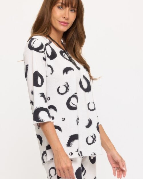 plus size venechia pleated merrow top