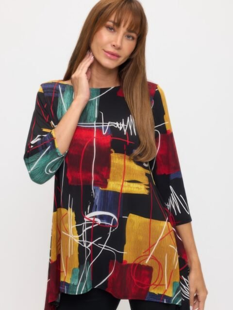 Plus Size Boat Neckline Tunic