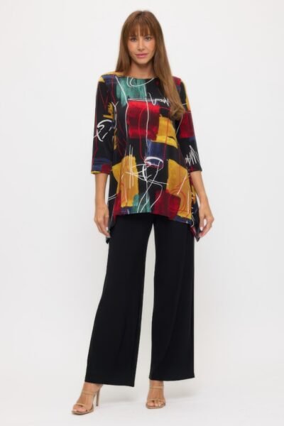 Plus Size Boat Neckline Tunic