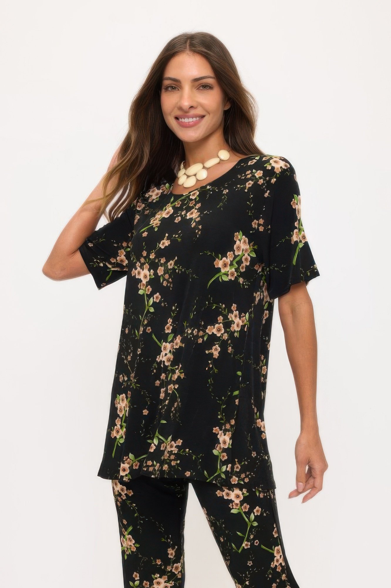 Plus Size Bns Capri Pants Set