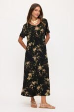 Print Bns Long Dress