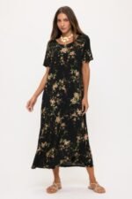 Print Bns Long Dress