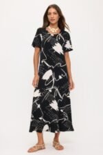 Print Bns Long Dress