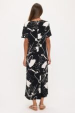 Print Bns Long Dress