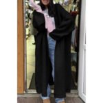 Solid Open Front Knit Long Body Cardigan