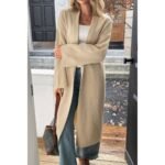 Solid Open Front Knit Long Body Cardigan
