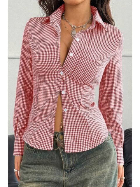 Stretch Button Down Long Sleeves Shirt