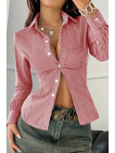 Stretch Button Down Long Sleeves Shirt Stretch Button Down Long Sleeves Shirt