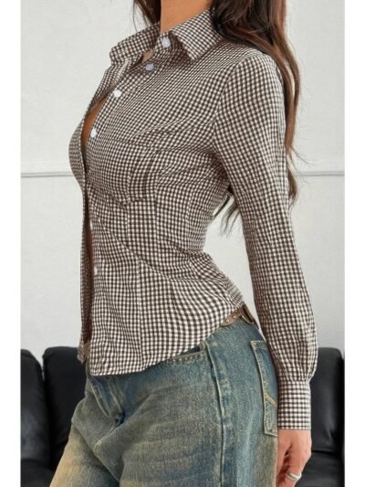 Stretch Button Down Long Sleeves Shirt Stretch Button Down Long Sleeves Shirt