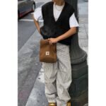 Solid V Neck Sleeveless Knitted Cardigan Vest