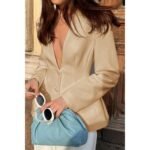 Women’s Tailored Long Sleeve Blazer – V-Neck Blazer - Image 13