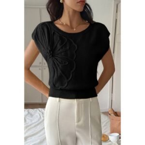 Women’s Sleeveless Knit Loose Fit Vest – Soft Knit Layer