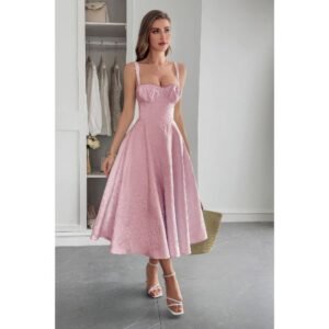 Solid Floral Jacquard Lace High Waist Dress Solid Floral Jacquard Lace High Waist Dress