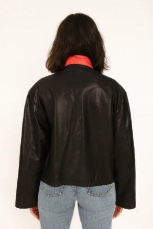 1988 Jacket – Vintage PU Leather Motor Style for Women 1988 Motor Jacket