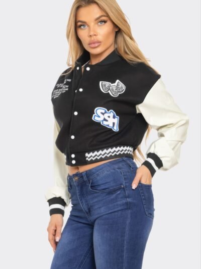Varsity Patchwork Y2k Jacket