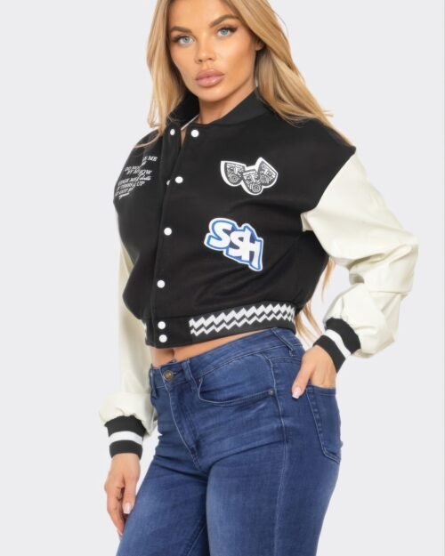 Varsity Patchwork Y2k Jacket