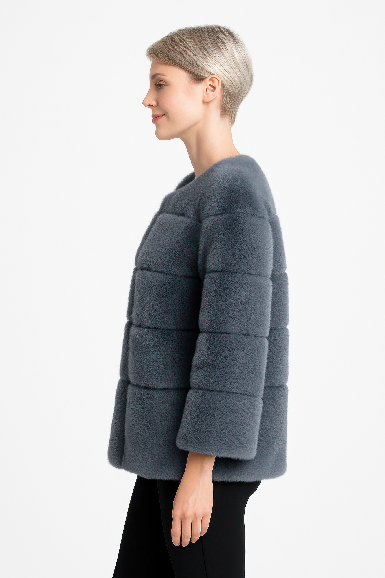 plush camel faux fur jacket