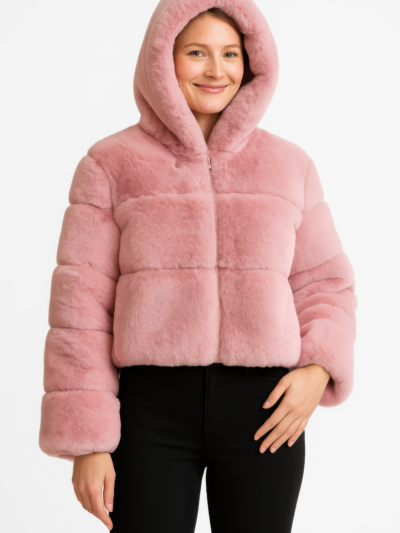 Faux Fur Hooded Jacket