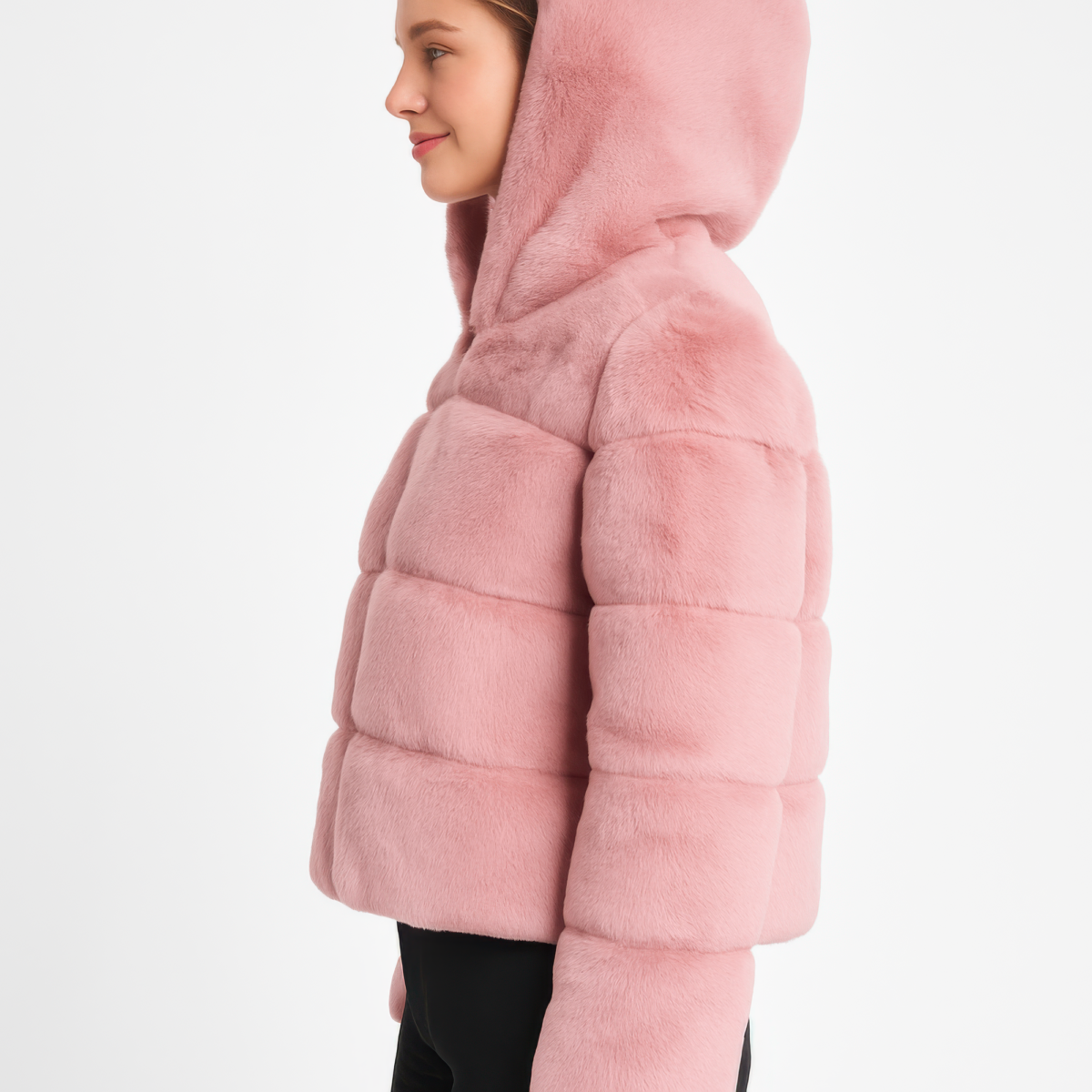 Faux Fur Hooded Jacket