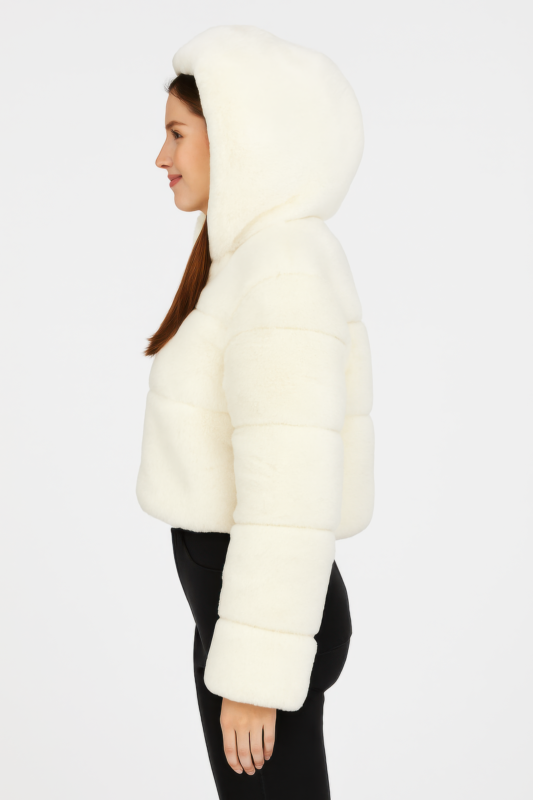 Faux Fur Hooded Jacket