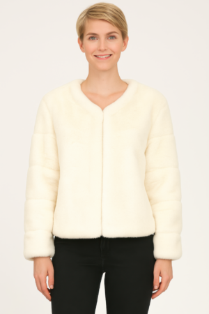 Faux Fur Trim Cape Faux Fur Trim Cape