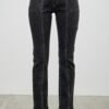 Mid Rise Slim Straight In Black Acid