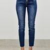 High Rise Ankle Skinny With Button Fly