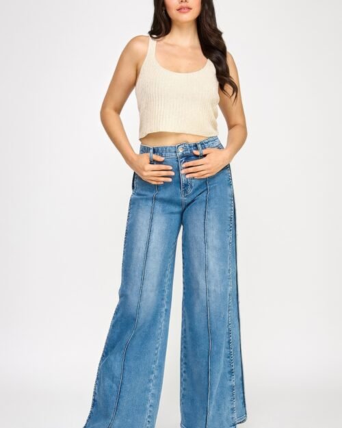 high rise wide leg with tummy control