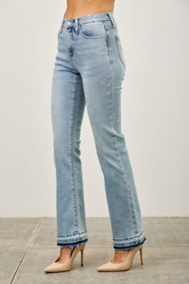Mid Rise Flare With Released Hem Mid Rise Flare With Released Hem