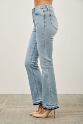 Mid Rise Flare With Released Hem Mid Rise Flare With Released Hem