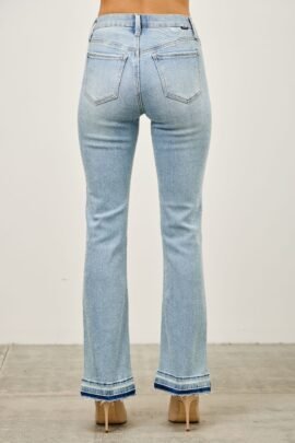 Mid Rise Flare With Released Hem Mid Rise Flare With Released Hem