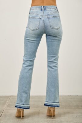 Mid Rise Flare With Released Hem Mid Rise Flare With Released Hem
