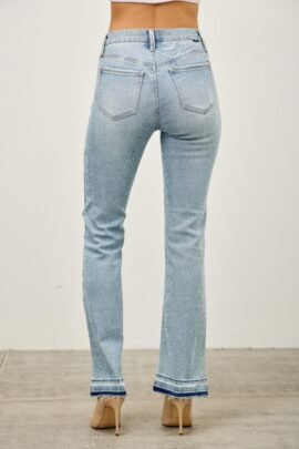 Mid Rise Flare With Released Hem Mid Rise Flare With Released Hem