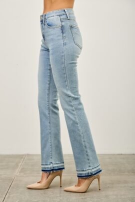 Mid Rise Flare With Released Hem Mid Rise Flare With Released Hem