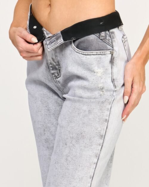 high rise wide leg with acid grey