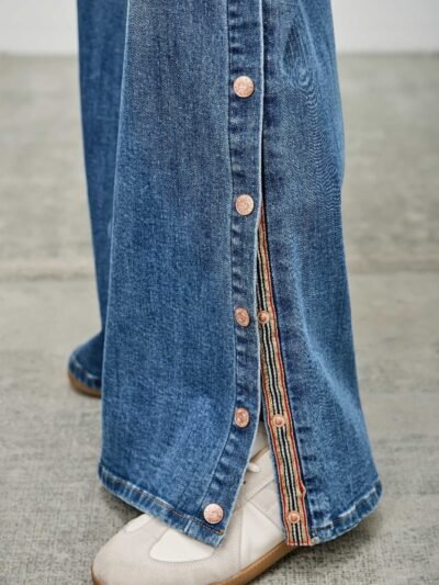 High Rise Wide Leg With Snap Buttons High Rise Wide Leg With Snap Buttons