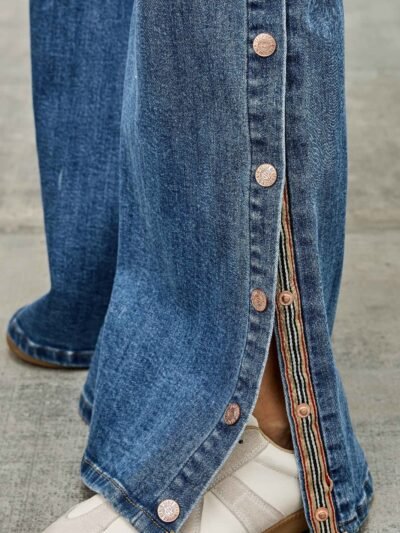 High Rise Wide Leg With Snap Buttons High Rise Wide Leg With Snap Buttons