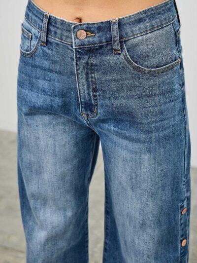 High Rise Wide Leg With Snap Buttons High Rise Wide Leg With Snap Buttons